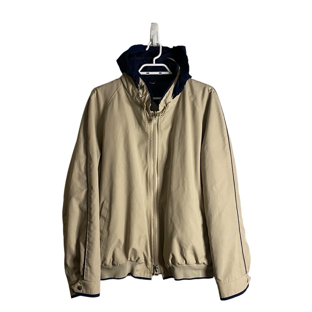Bentley’s of London Men’s Vintage Tan Khaki Full Zip Jacket